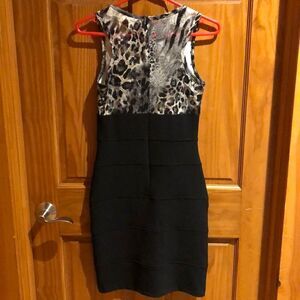 NWT Love Tease Dress with Animal Combo print